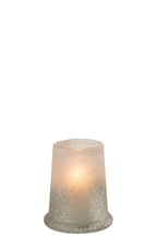 J-Line lantaarn Suiker Glas Wit Medium