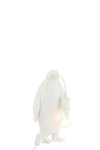 J-Line tafellamp Pinguïn - polyresin - wit - small