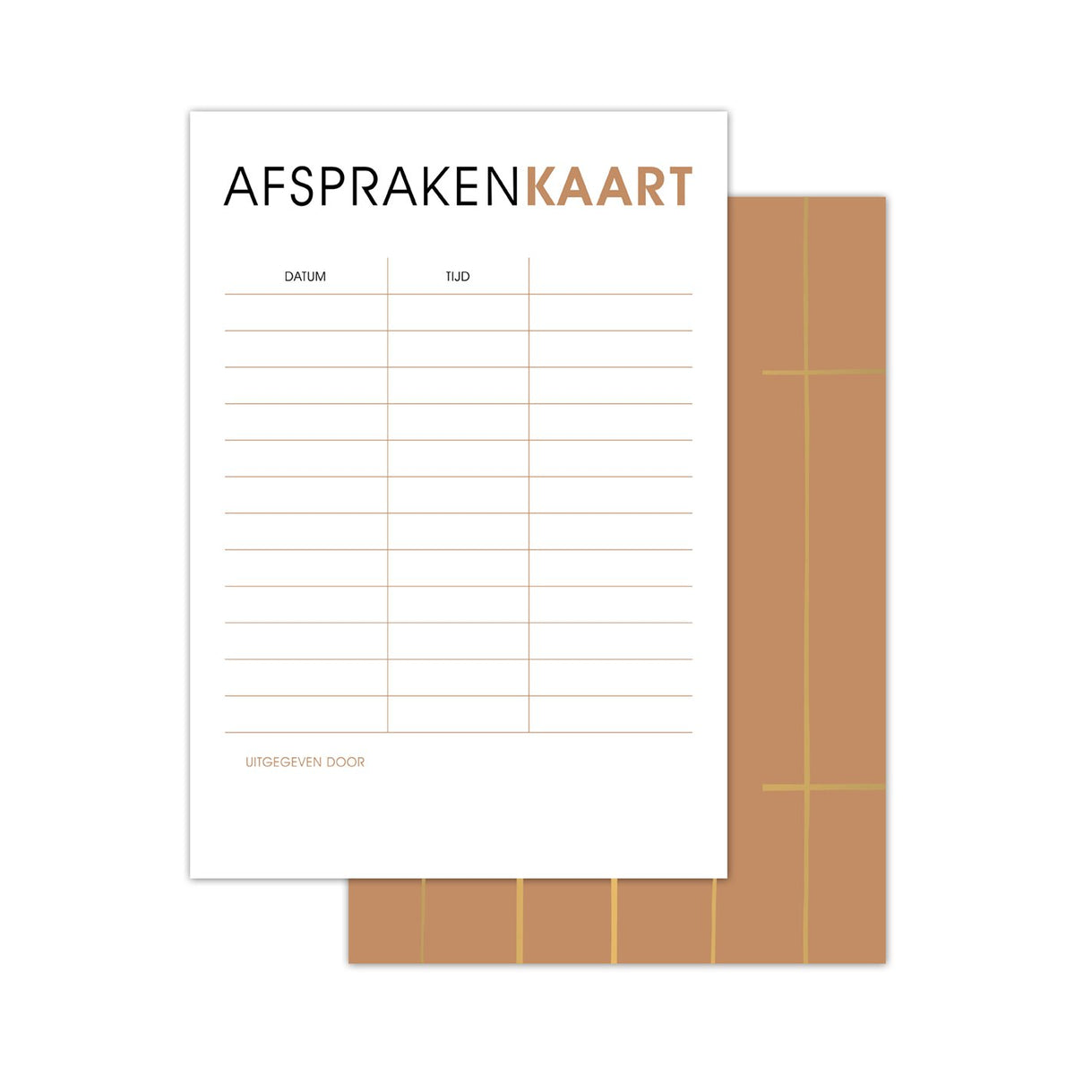 Afsprakenkaartjes - 20 stuks