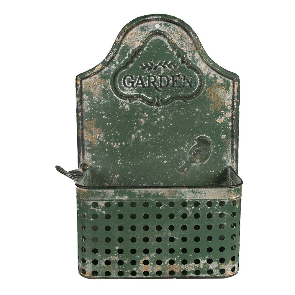 Planthouder 29x13x45 cm Groen Metaal Tuindecoratie