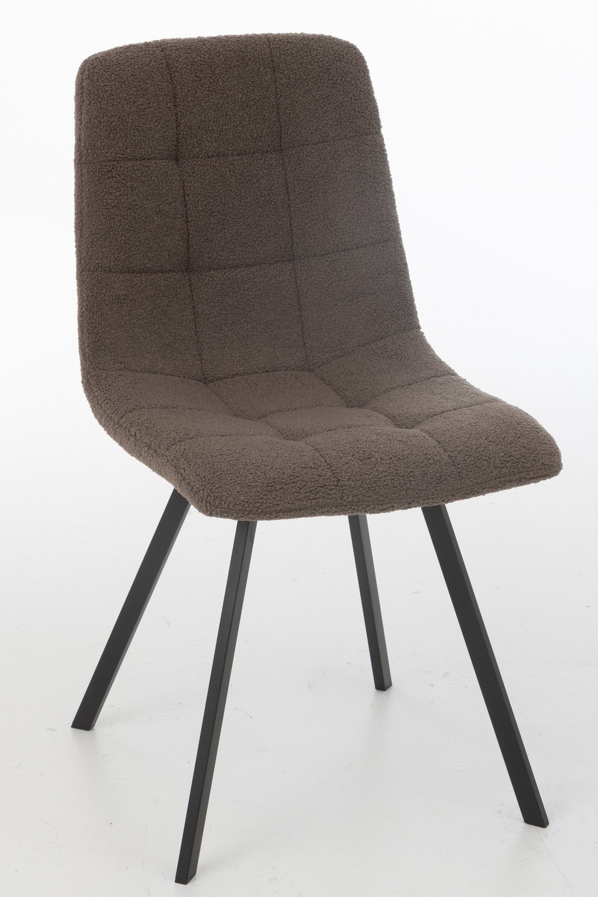 J-Line Eetstoel Clark Metaal/Polyester Bruin