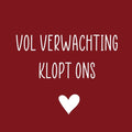 Cadeau kaartjes - Vol verwachting klopt - 20 stuks