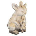 Decoratiebeeld konijn bruin-beige 33 cm