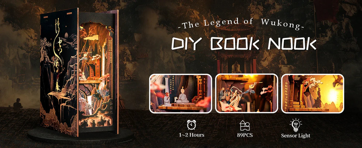 Cutebee, DIY Booknook, The Legend of Wukong, MZ01, 16x8x21,7cm