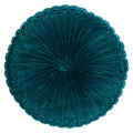 Kanan Velvet kussen blauw dia60x10cm