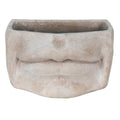 Bloempot Mond 26x16x16 cm Grijs Steen Bloempot Binnen
