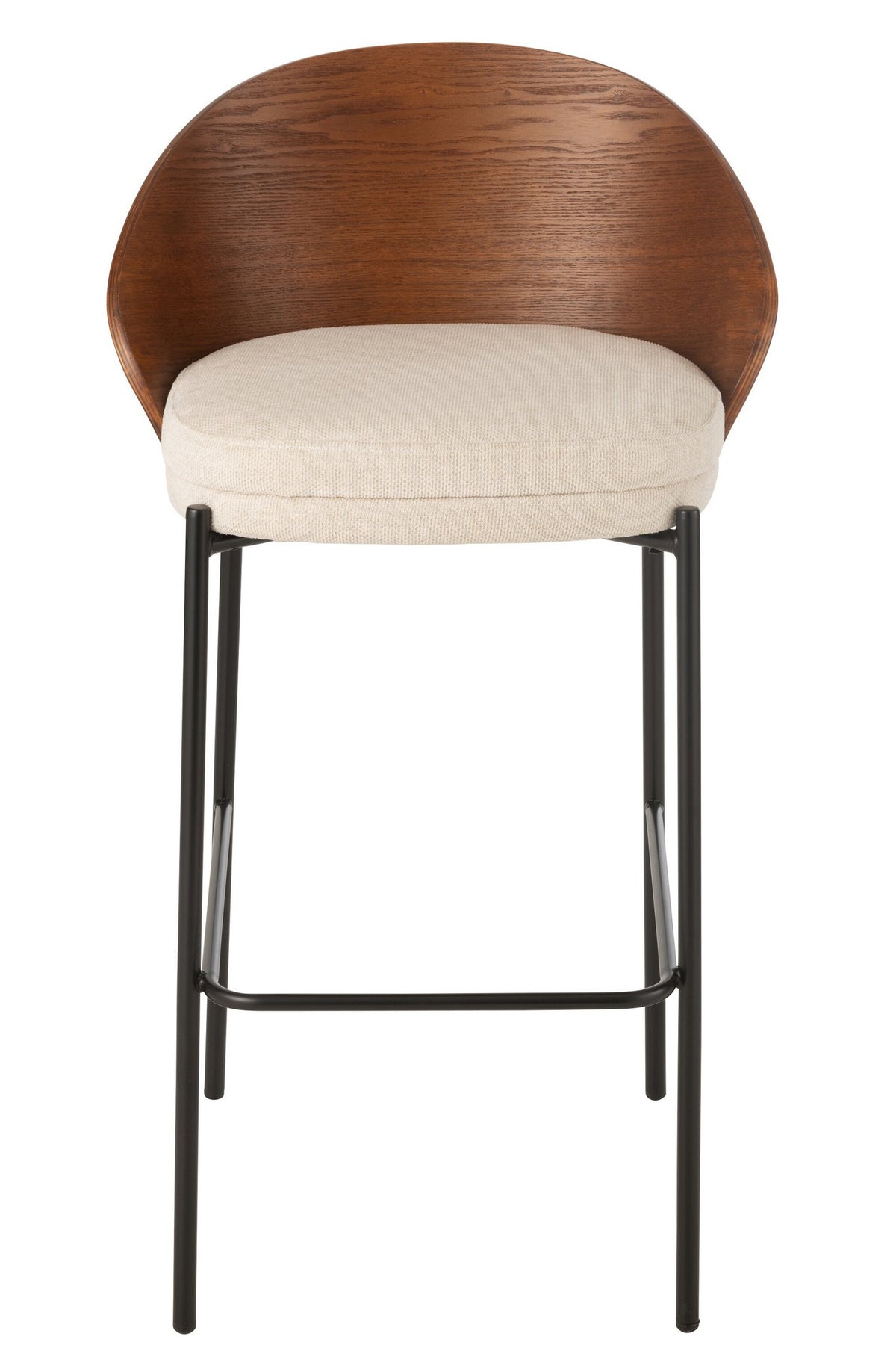 J-Line barstoel Lone - multiplex/metaal - bruin/beige