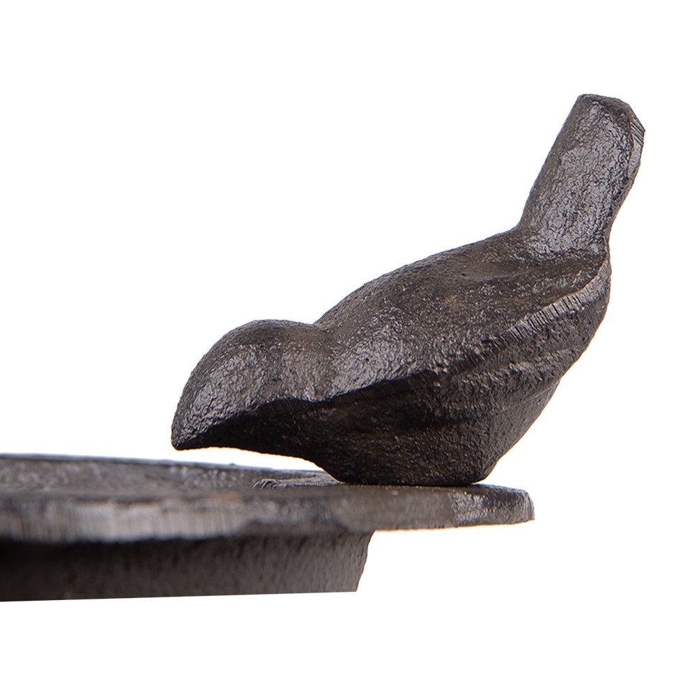 Vogelvoederbak 16x18x9 cm Bruin IJzer