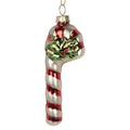 Kersthanger Zuurstok 4x3x12 cm Rood Glas Kerstdecoratie