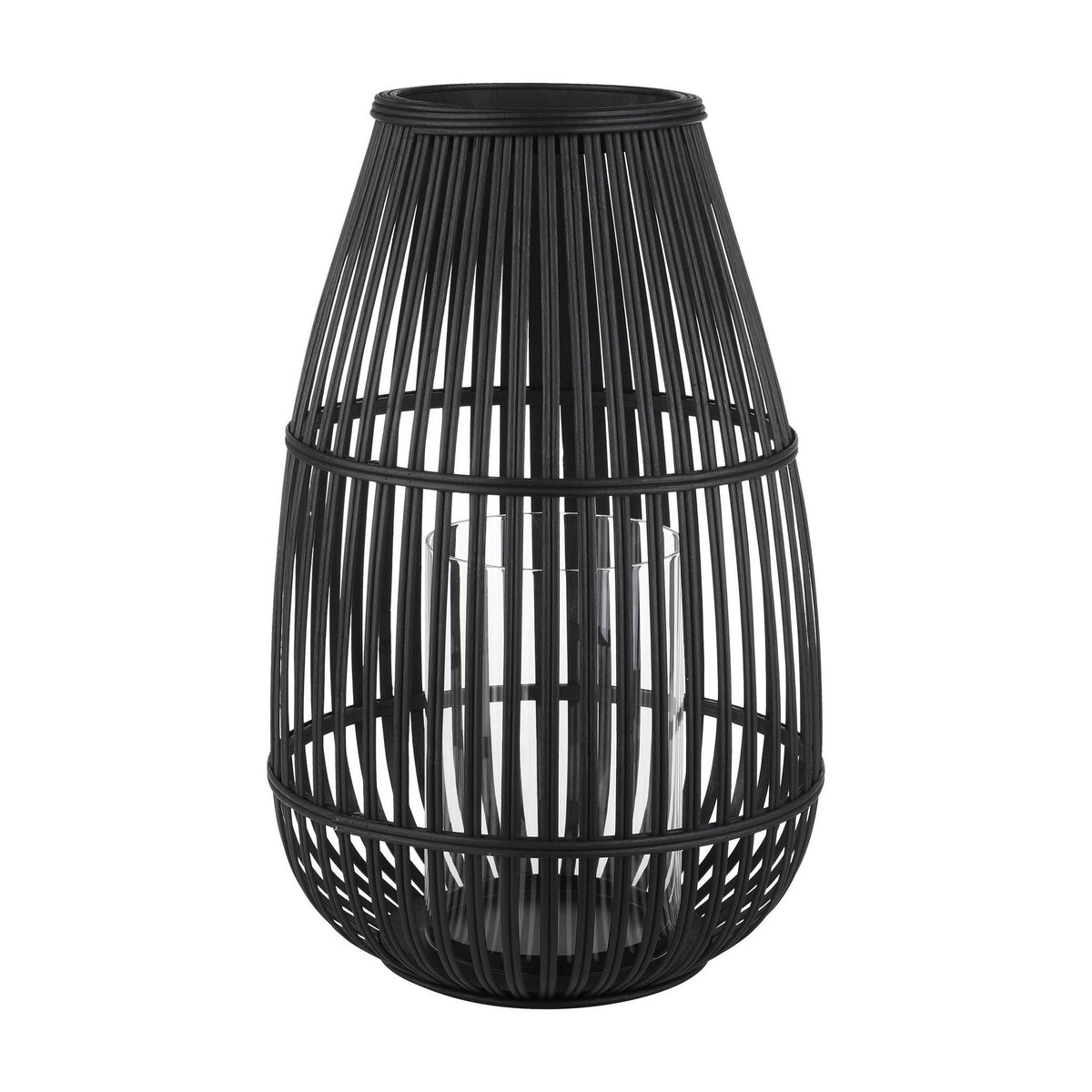 Windlicht Bunawan Zwart 30x46 cm