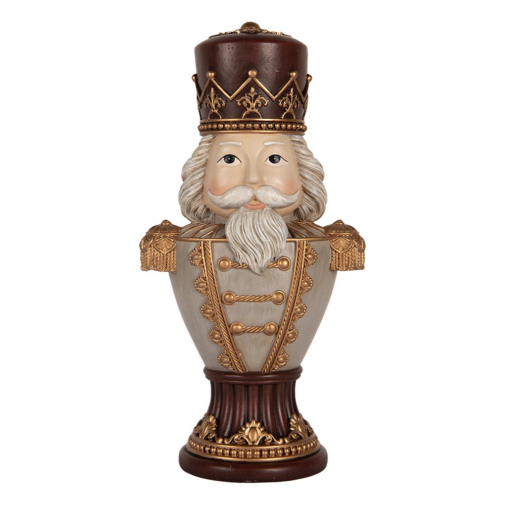 Kerstdecoratie Beeld Notenkraker 16x10x30 cm Bruin Kunststof