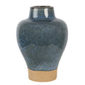 Vaas Ø 21x31 cm Blauw Keramiek Decoratie Vaas