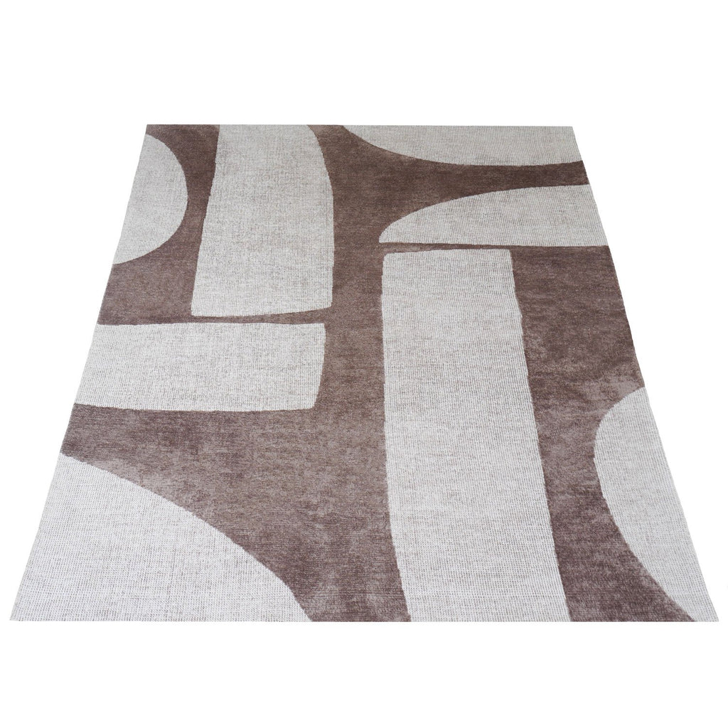 Vloerkleed Ziba Taupe/Creme - 240 x 330 cm
