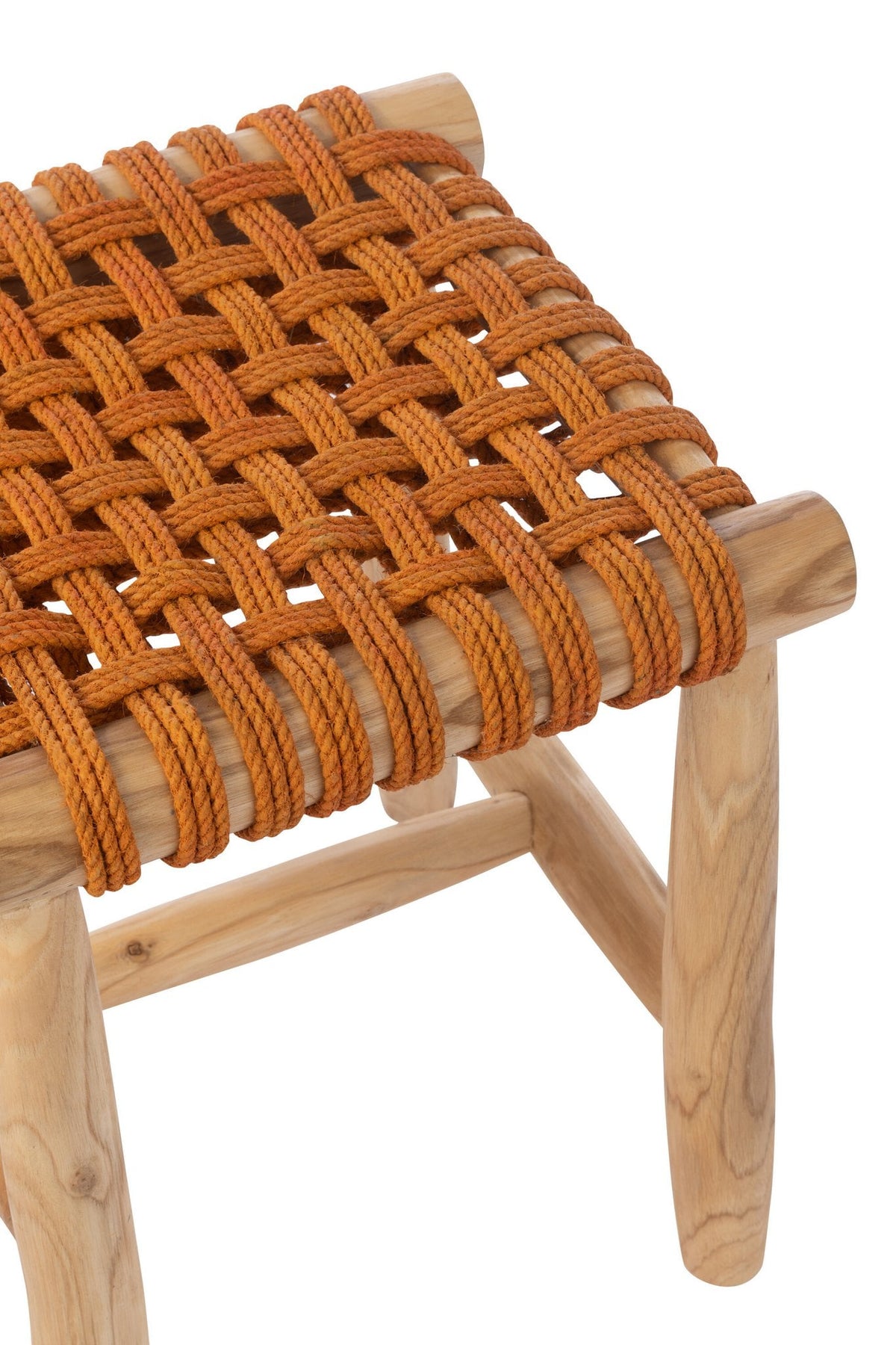 J-Line kruk - hout - oranje