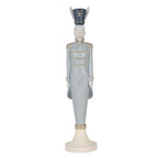 Decoratie Beeld Konijn 45 cm Wit Blauw Kunststof