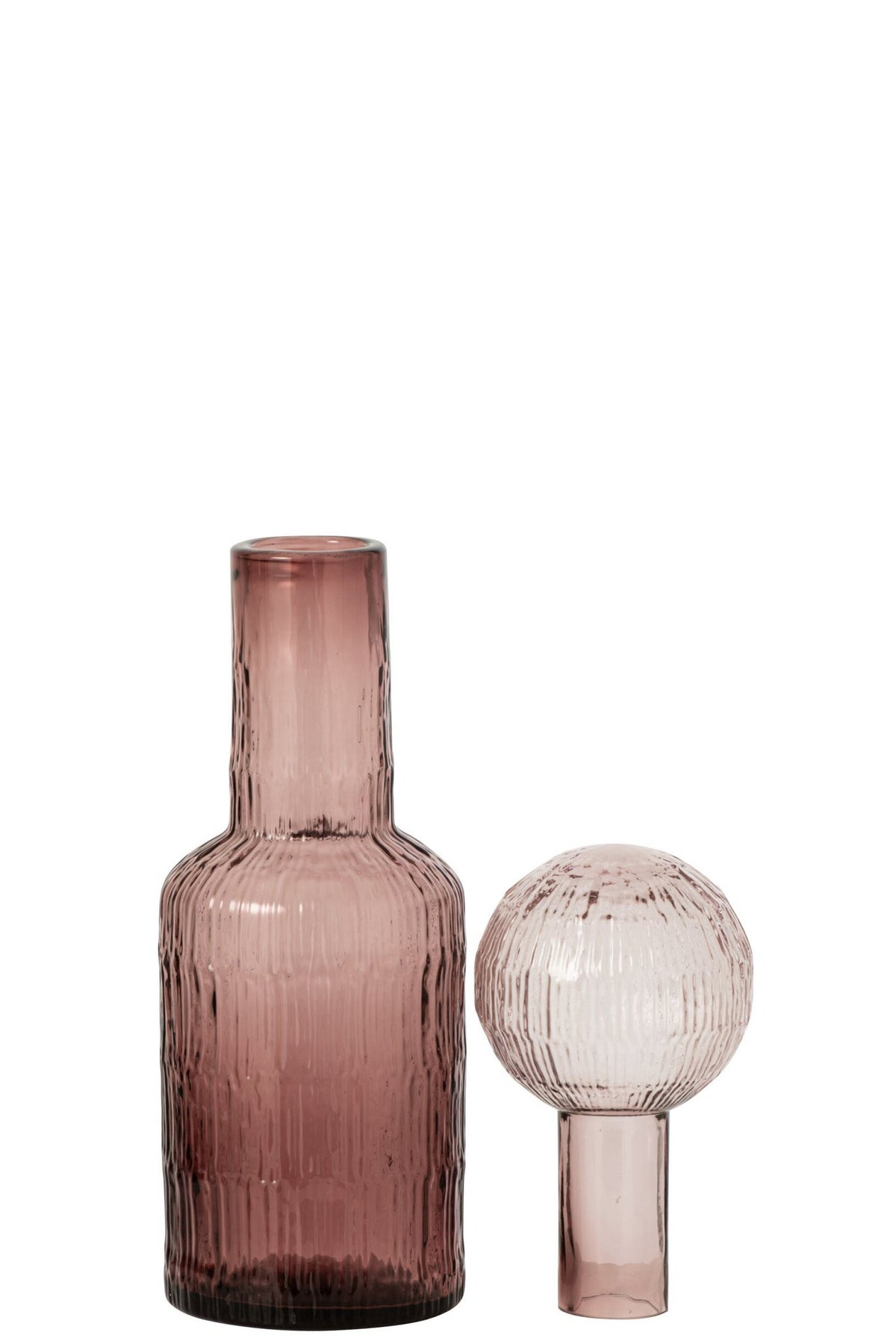 J-Line Fles - glas - bordeaux - small