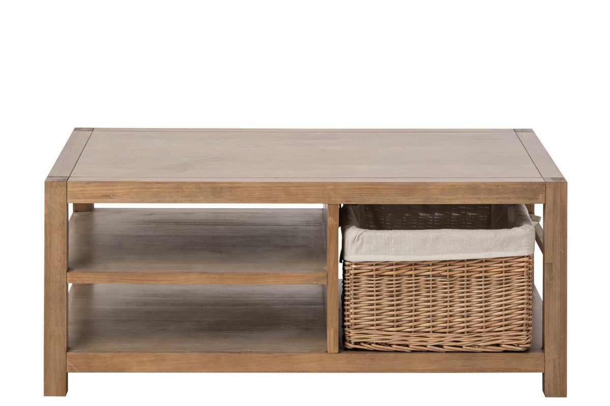J-Line Salontafel Blois - grenenhout - naturel