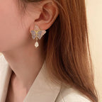 Vlinderdruppeloorbellen – vergulde mode-sieraden – accessoirelijn voor dames – winkelvoorraad