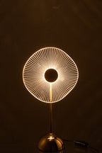 J-Line Tafellamp Led Bloem Metaal/Plastiek Goud Small