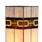 Tiffany Tafellamp 17x17x44 cm Beige Glas