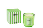 J-Line geurkaars Verde - Spring Ivy & Neroli - glas - groen - S