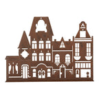 Decoratie Beeld Huis 29x5x21 cm Bruin Metaal