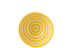 J-Line kom Granada Stripes High - keramiek - wit/geel - large
