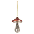 Kersthanger Paddenstoel Ø 9x13 cm Rood Glas