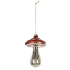 Kersthanger Paddenstoel Ø 9x13 cm Rood Glas