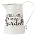 Decoratie Kan 26x17x25 cm Wit Metaal