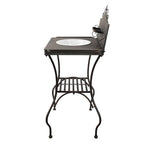 Kaptafel 72x48x114 cm Bruin Groen IJzer