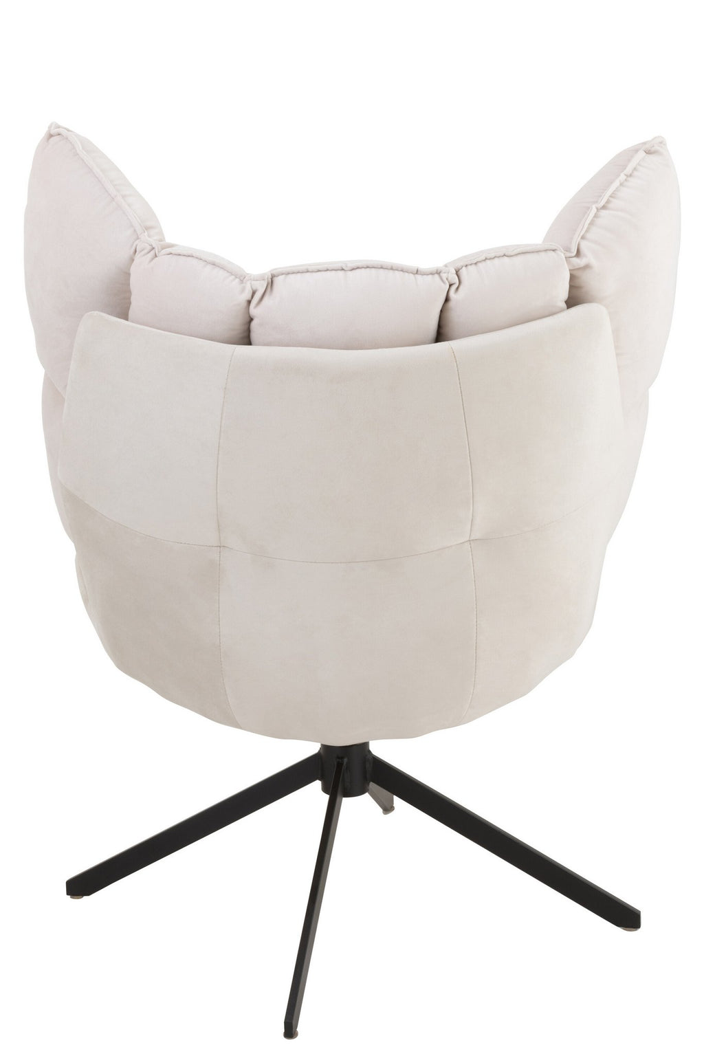 J-Line stoel Relax Kussen Op Frame - textiel/metaal - beige