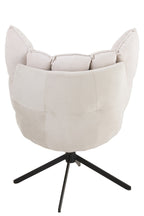 J-Line stoel Relax Kussen Op Frame - textiel/metaal - beige