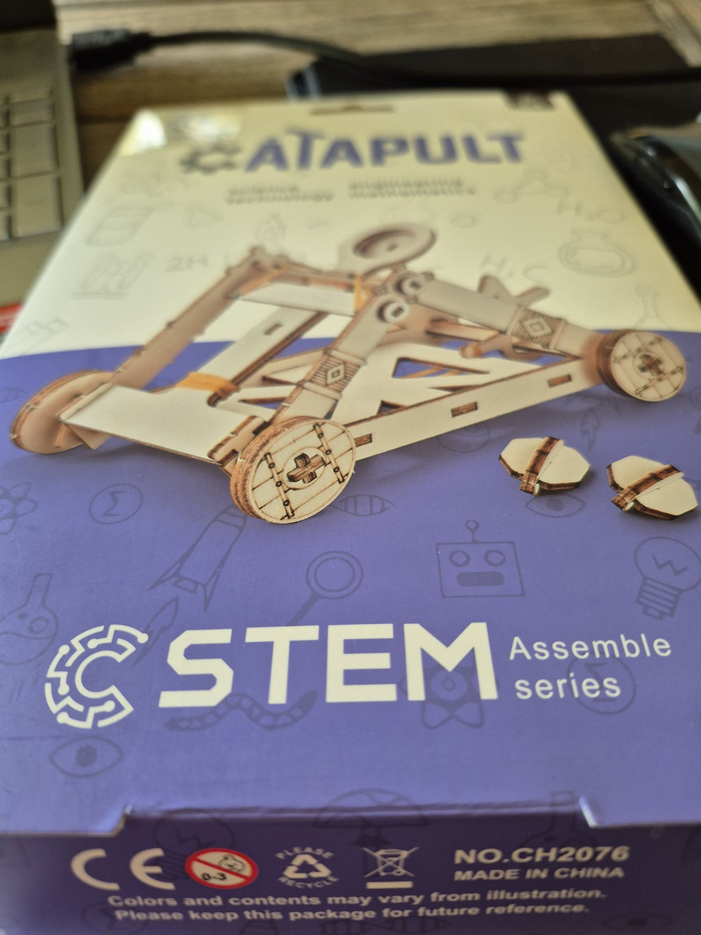 Bouwpakket Stem Katapult- Science Kit- hout