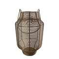 Lantaarn Ijzer liora brons h36 d21cm