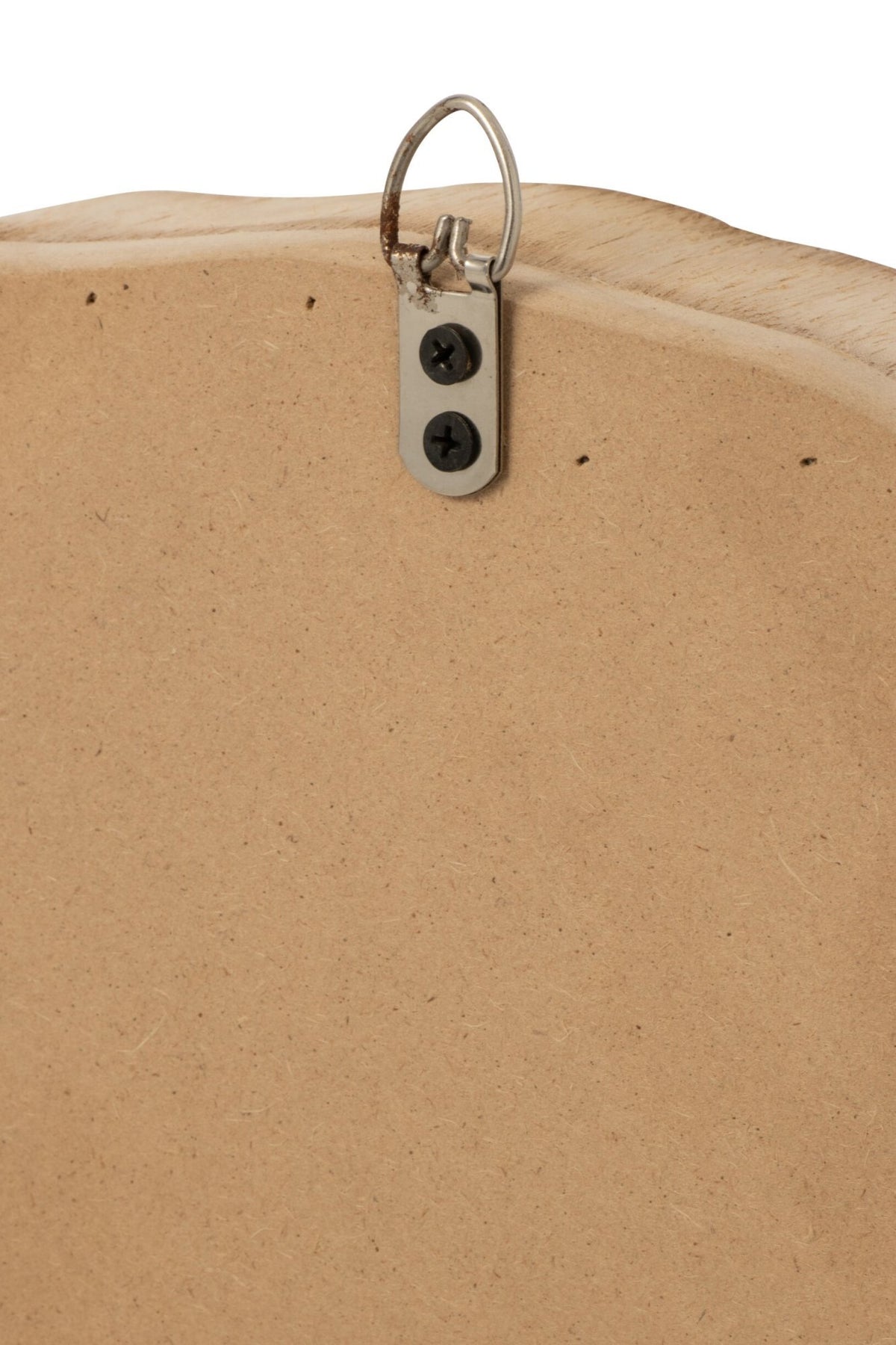 J-Line wandspiegel Geribbeld - hout - naturel - small