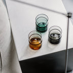 Glas 31,5cl groen Mono - Set van 2