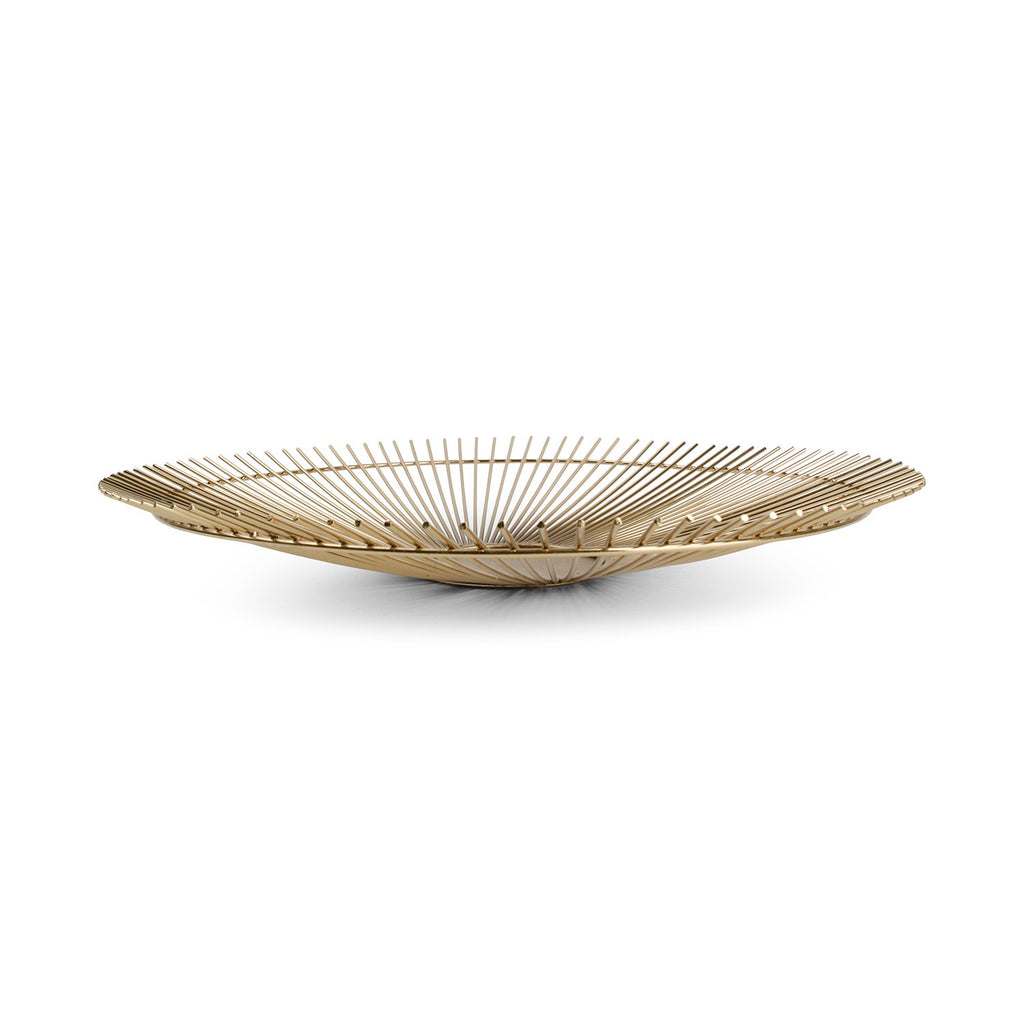 Draadmand 40xH5cm goud Gedraaide Iris