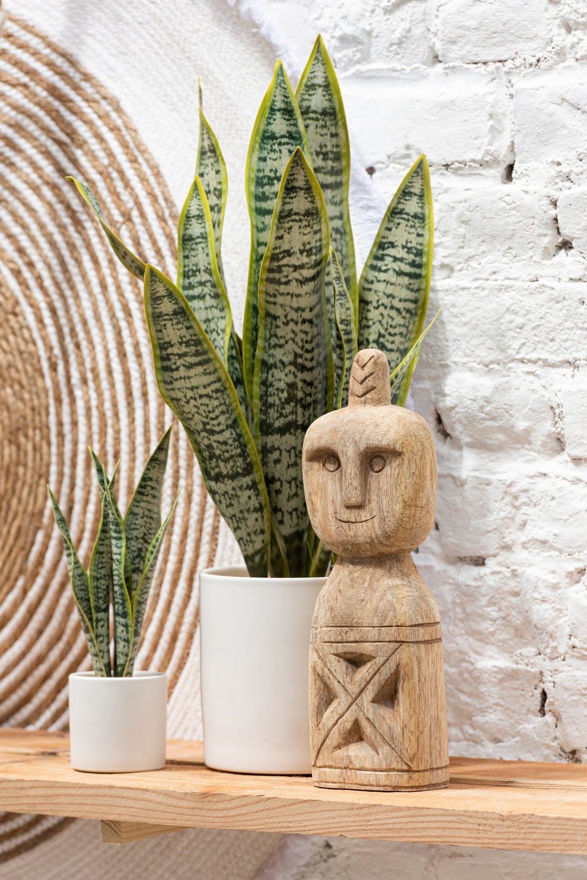J-Line plant Sansevieria In Pot - kunststof - groen - extra large