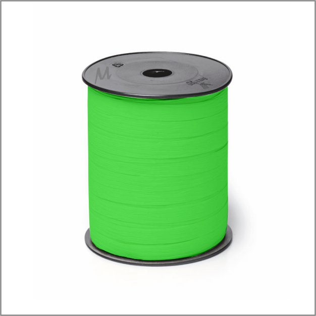 Paperlook krullint – 10 mm x 250 meter – lime groen