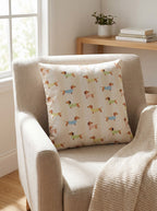 Sierkussen 45x45x4 cm Beige Polyester Teckels