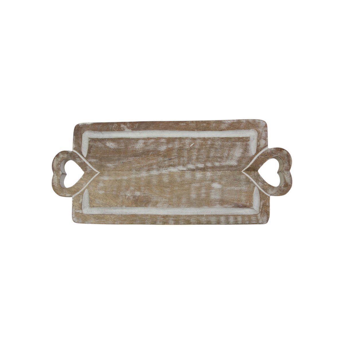 Snijplank mango hout heart 40x17cm