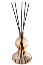 J-Line Geurstokjes Noordse Vetiver - Glas - Amber - Groot