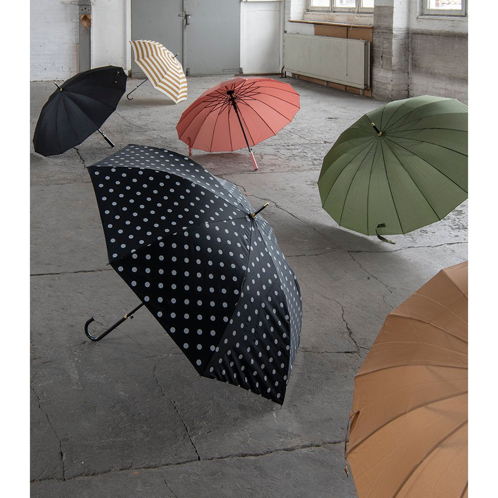 Paraplu Volwassenen Ø 100 cm Zwart Polyester Regenscherm