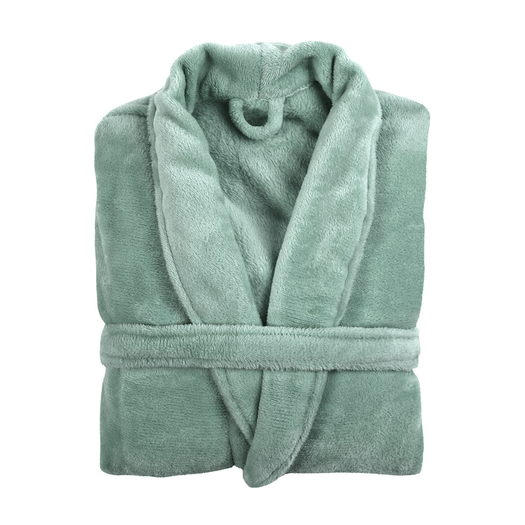 Badjas Cosy microflannel- L/XL - unisex, taupe