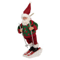 Kerstdecoratie Beld Kerstman 13x10x28 cm Rood Textiel