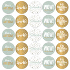 Let's Party cadeaustickers op rol - 500 stuks