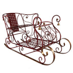 Arrenslee Kerst Groot 107x56x56 cm Rood Metaal