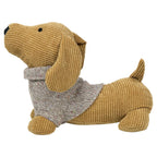 Deurstopper Teckel Sweater Oker 30x16x23cm