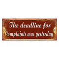 Tekstbord 50x20 cm Rood Wit IJzer Wandbord